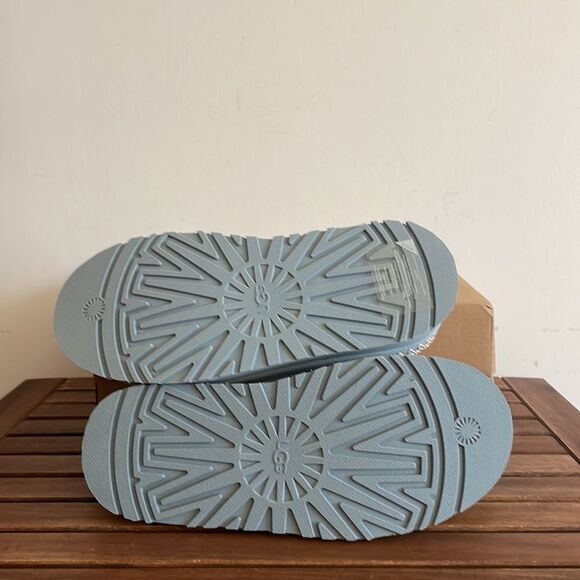 UGG Tazz Platform Slippers Seafoam USA Women Size 8/UK 6/EU 39 - Picture 9 of 12